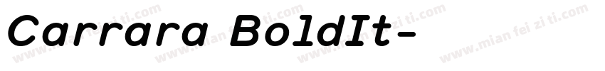 Carrara BoldIt字体转换